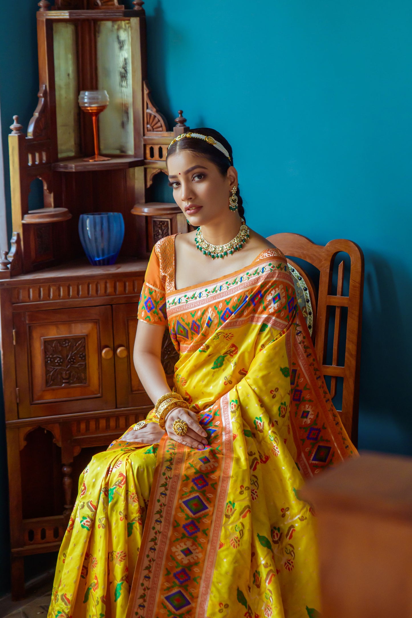 Meenakari Soft Silk Saree