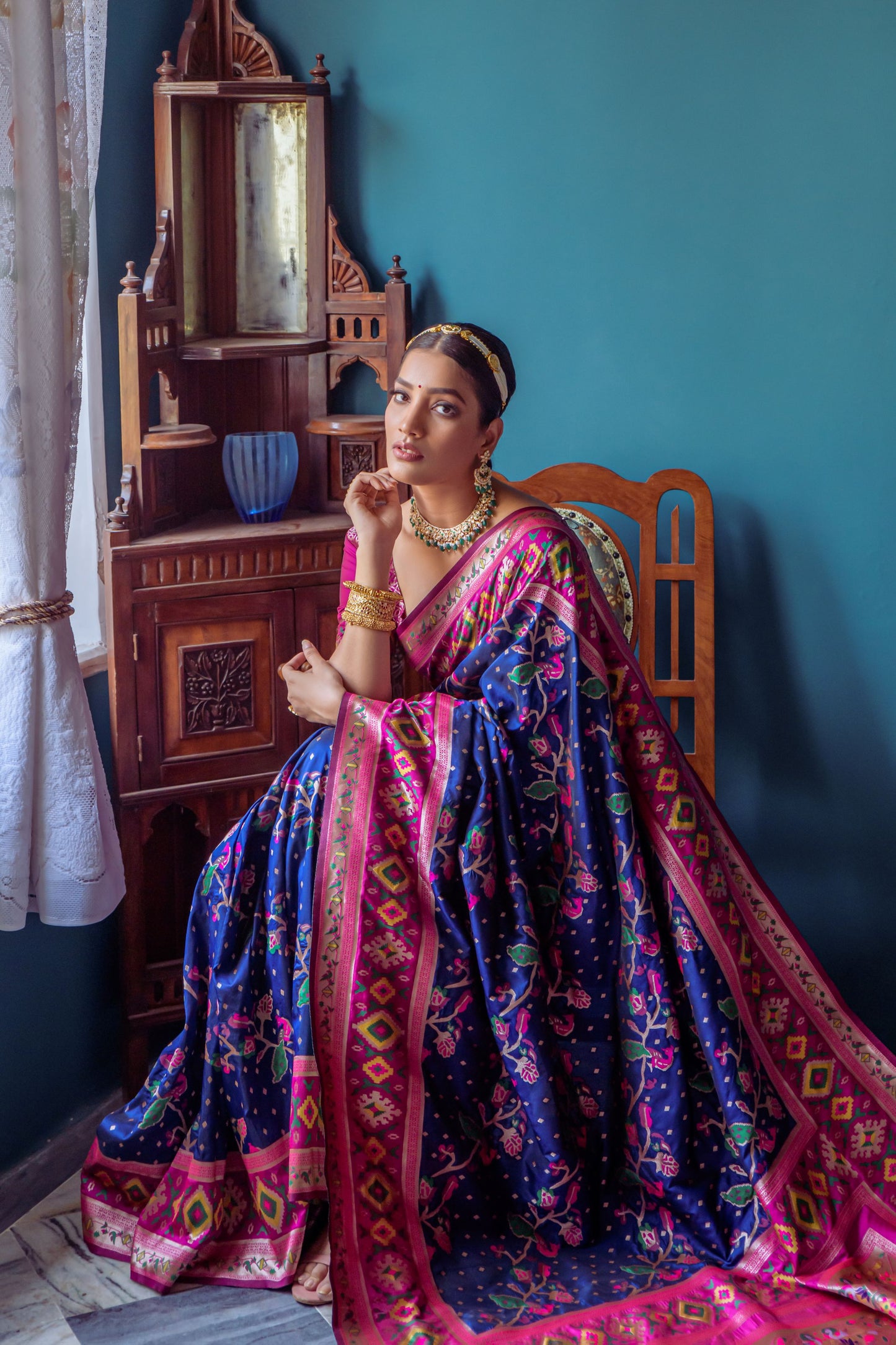 Meenakari Soft Silk Saree