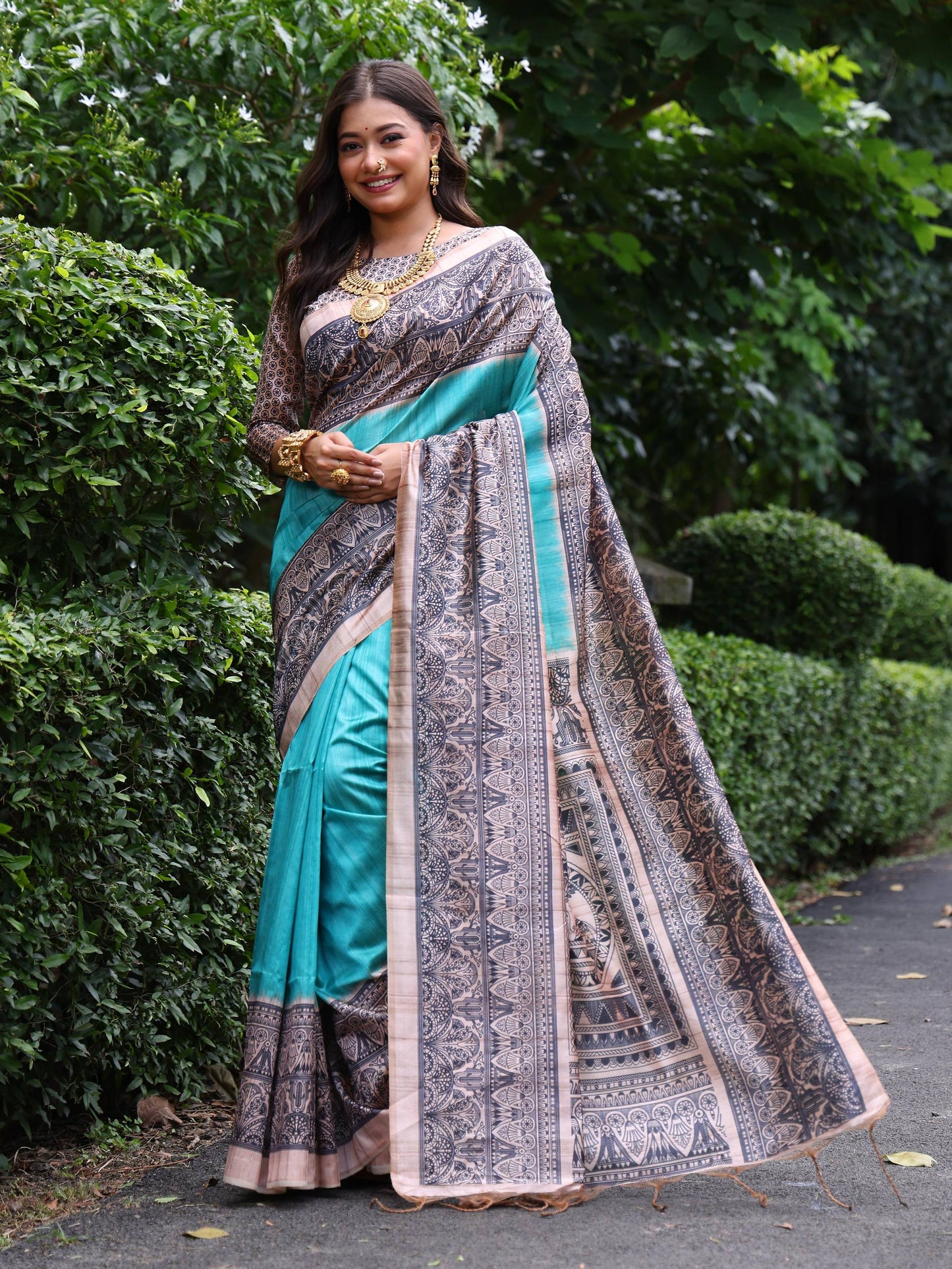 Madhubani-3 Soft Tussar Silk Saree