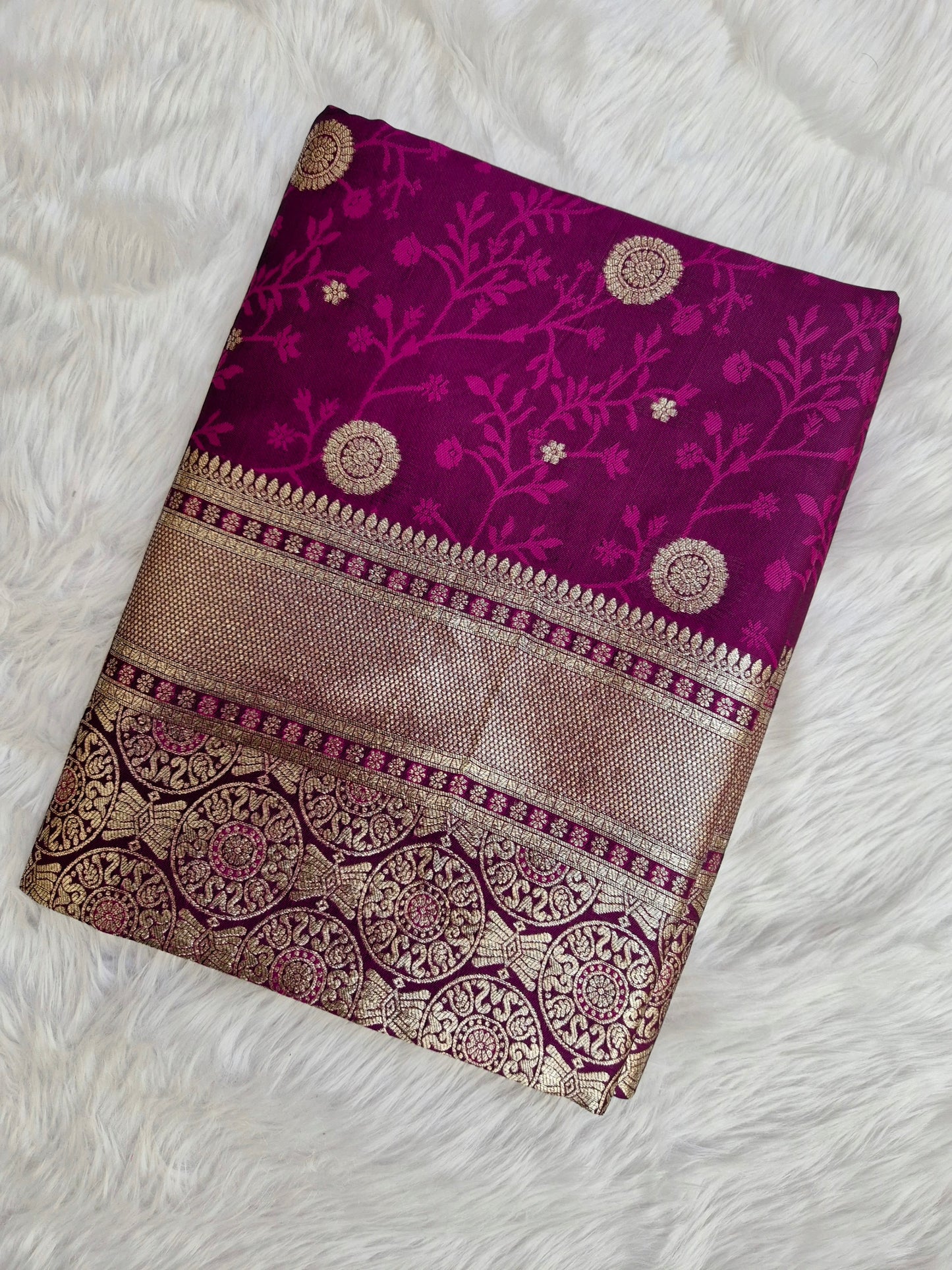 Banarasi Katan Silk Saree with Weaving Body