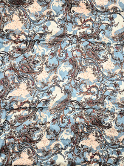 Soft Crepe Print Saree with Stitched Blouse