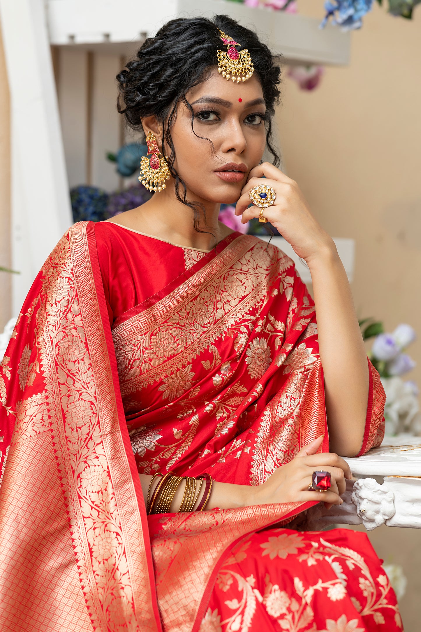 Payal Gupta In Our Soft Katan Silk Saree with Pure Zari Weaves(JAAL)