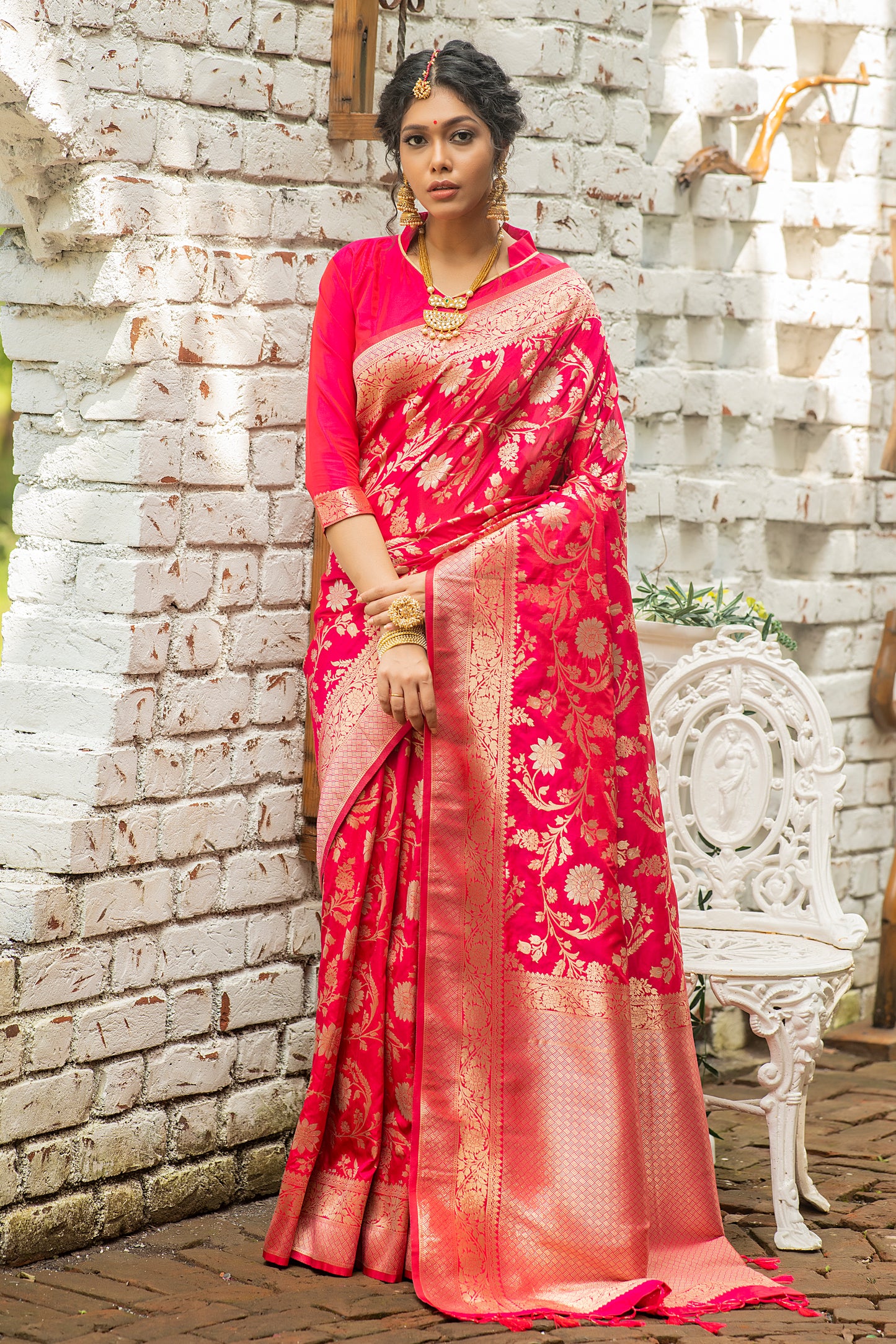 Payal Gupta In Our Soft Katan Silk Saree with Pure Zari Weaves(JAAL)