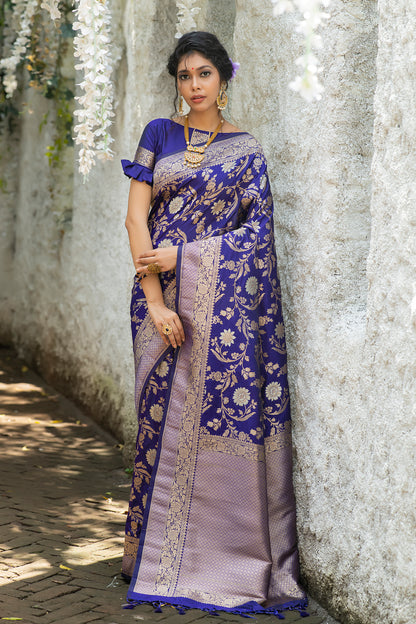 Payal Gupta In Our Soft Katan Silk Saree with Pure Zari Weaves(JAAL)