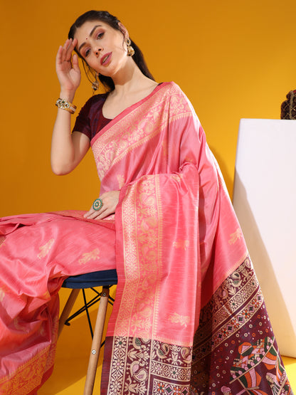 Baarat 3 -Handloom Weaving Silk Saree