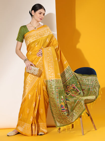 Baarat 3 -Handloom Weaving Silk Saree