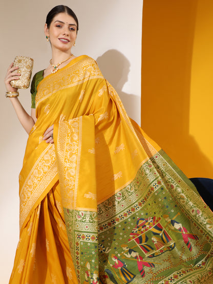 Baarat 3 -Handloom Weaving Silk Saree