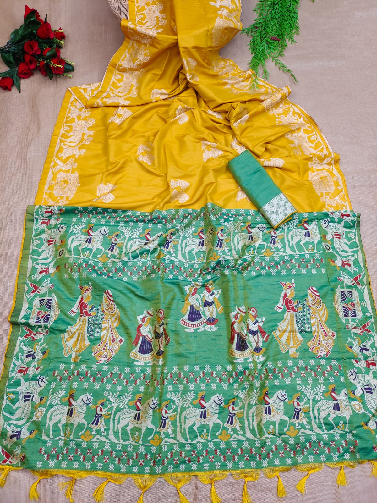 Baarat 2 -Handloom Weaving Silk Saree