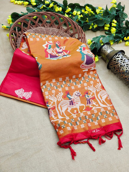 Baarat 2 -Handloom Weaving Silk Saree