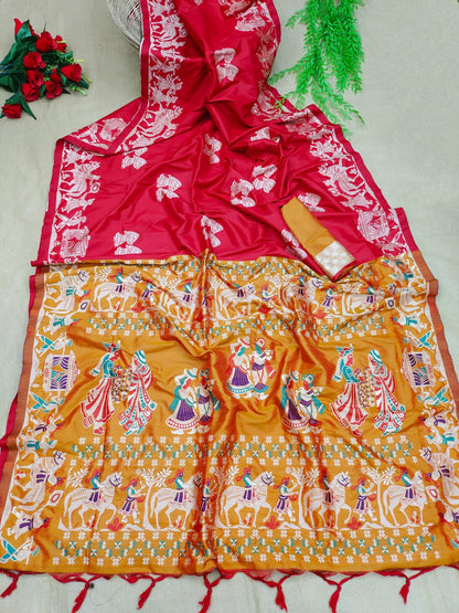 Baarat 2 -Handloom Weaving Silk Saree