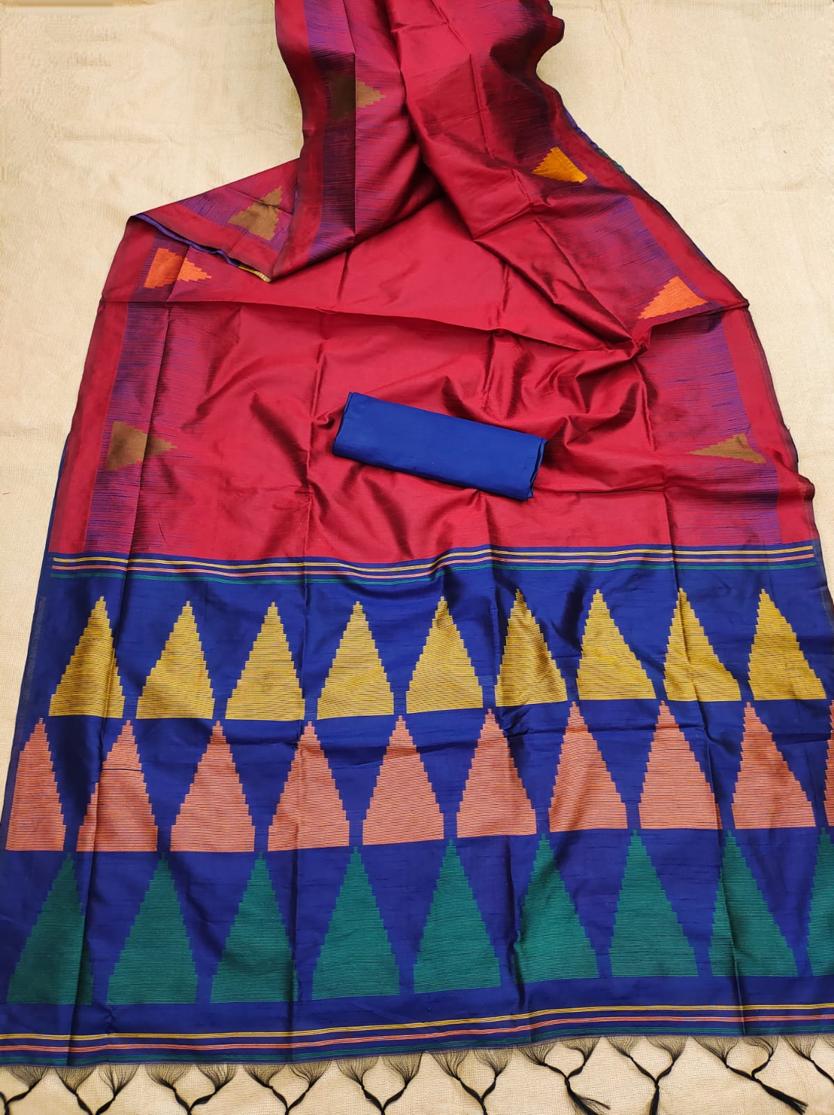 Temple -Handloom Weaving Silk Saree