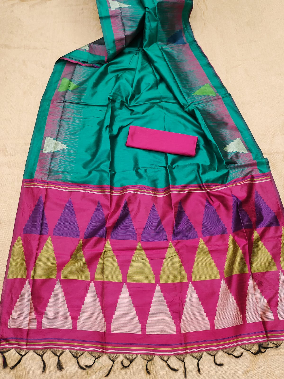 Temple -Handloom Weaving Silk Saree