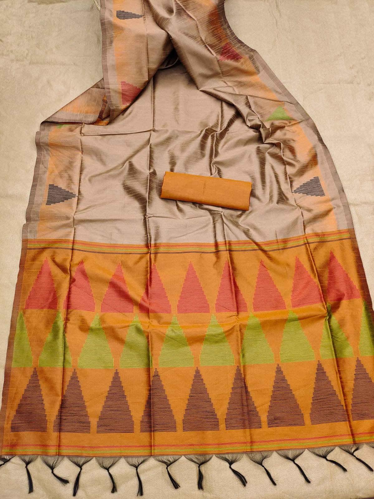 Temple -Handloom Weaving Silk Saree