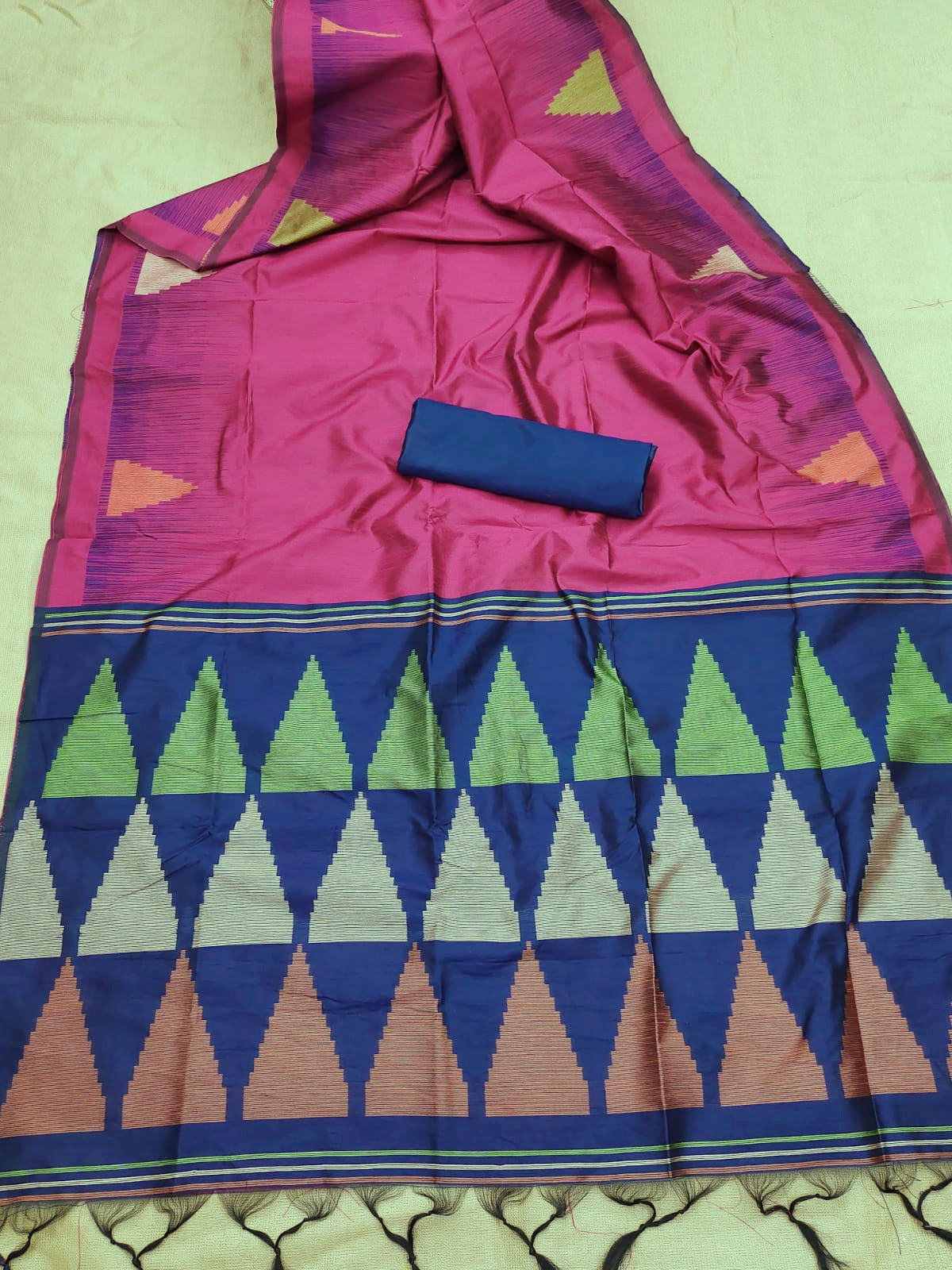 Temple -Handloom Weaving Silk Saree