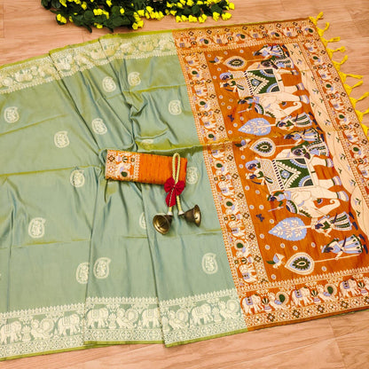 Baarat 5 -Handloom Weaving Silk Saree