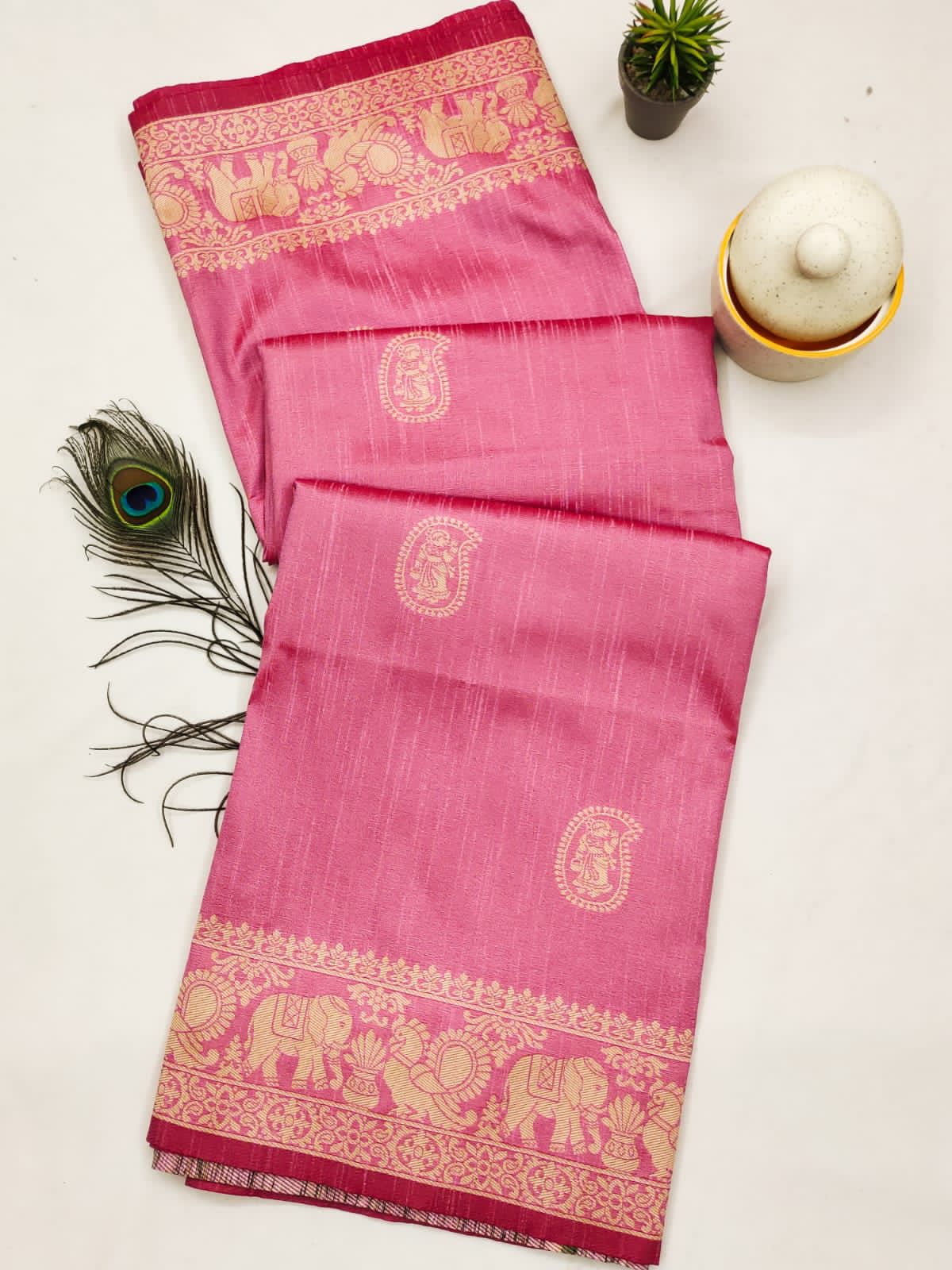 Baarat 5 -Handloom Weaving Silk Saree