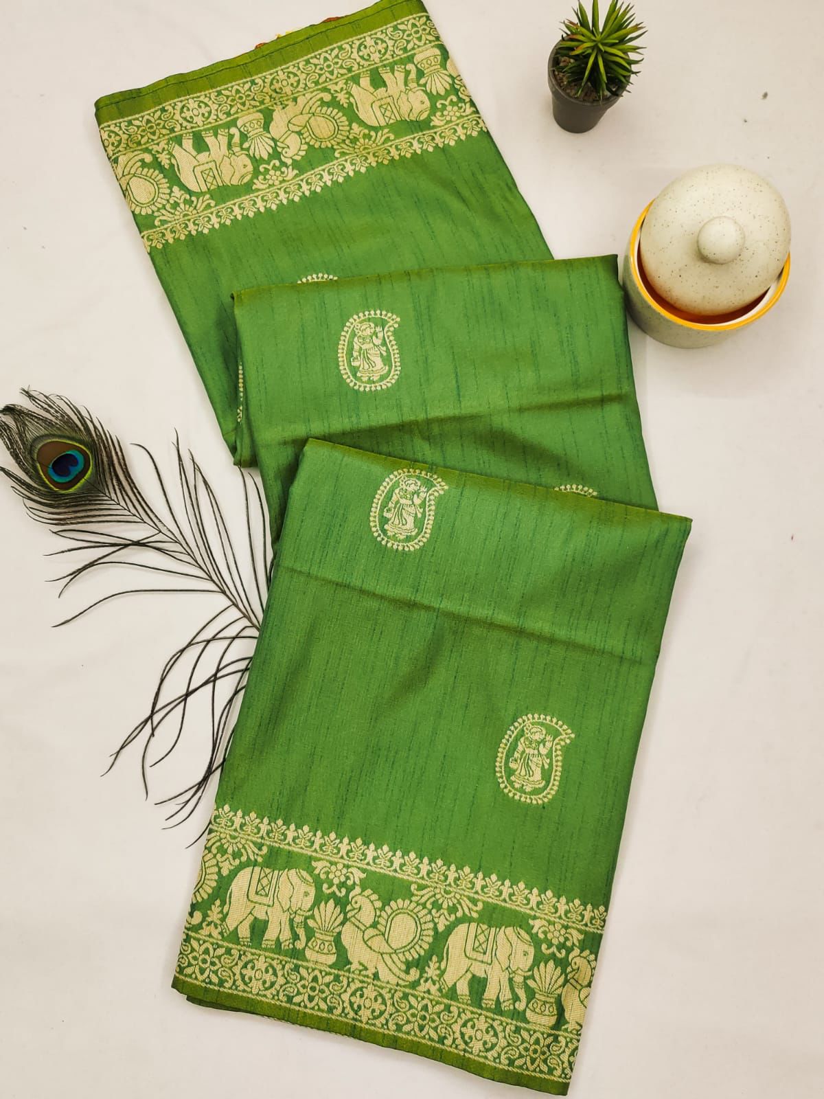 Baarat 5 -Handloom Weaving Silk Saree