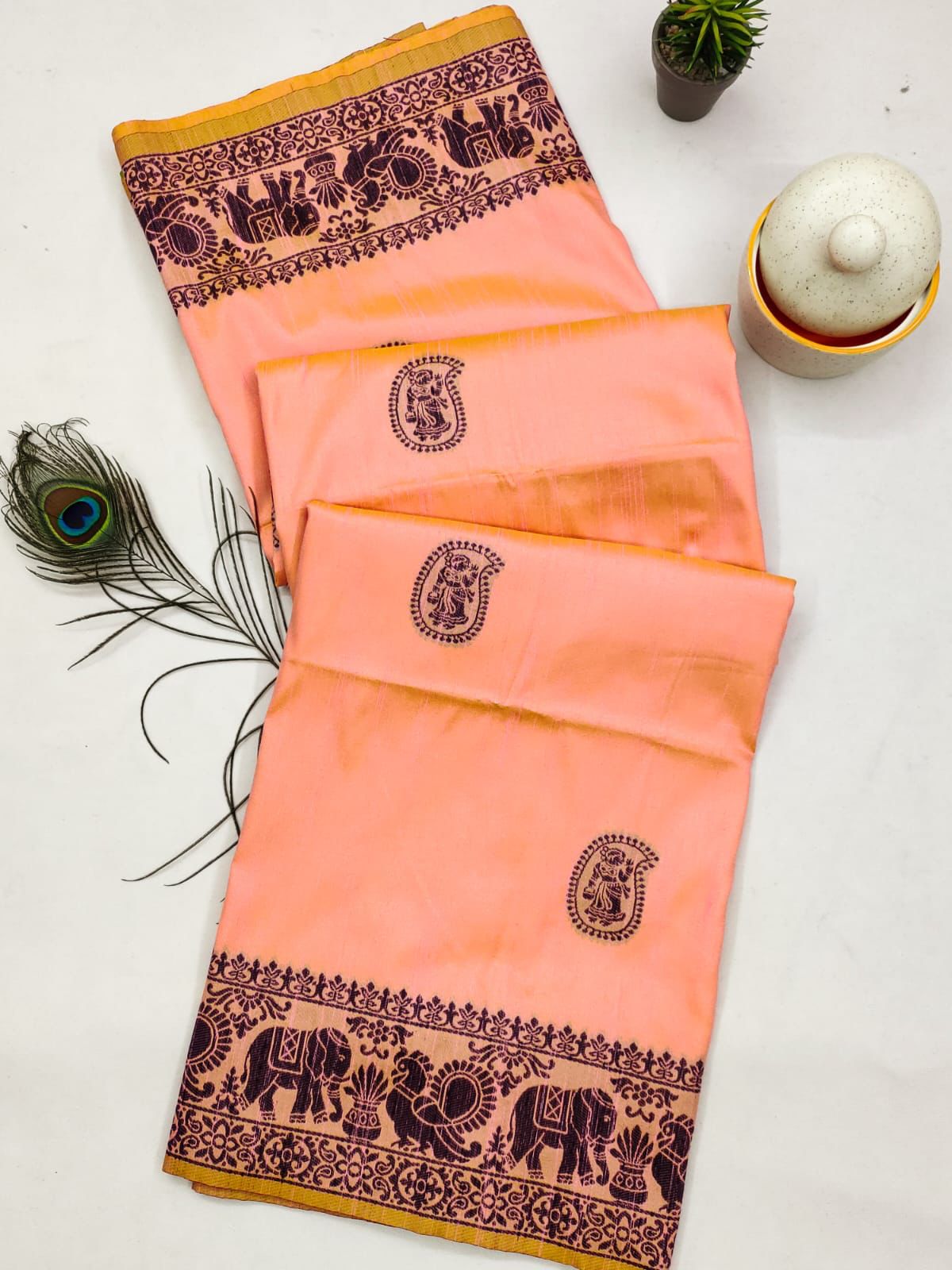 Baarat 5 -Handloom Weaving Silk Saree