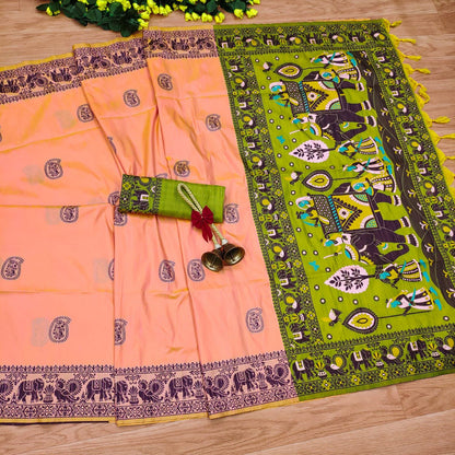 Baarat 5 -Handloom Weaving Silk Saree