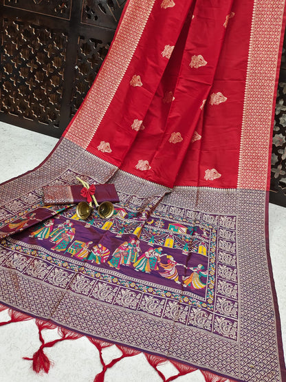 Baarat 4 -Handloom Weaving Silk Saree