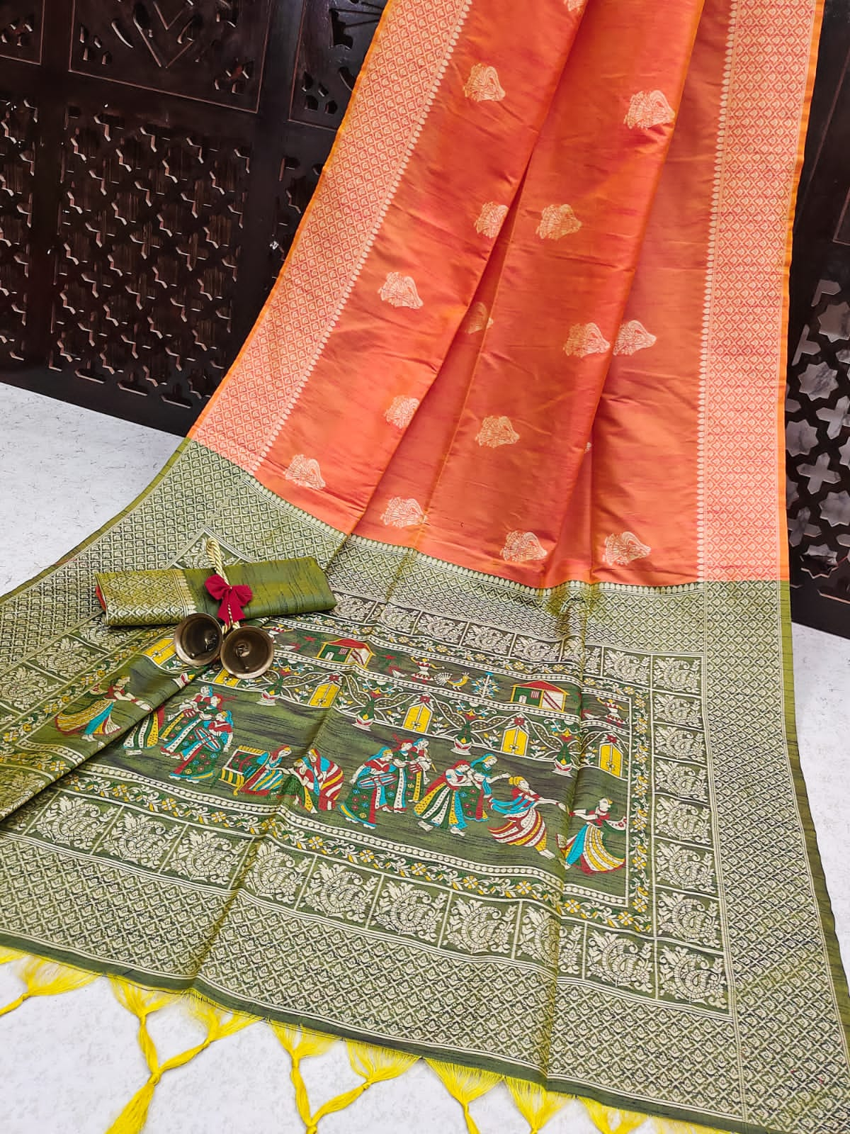 Baarat 4 -Handloom Weaving Silk Saree