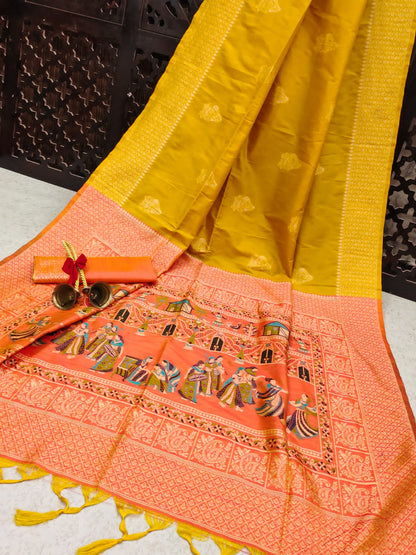 Baarat 4 -Handloom Weaving Silk Saree