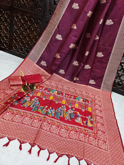 Baarat 4 -Handloom Weaving Silk Saree