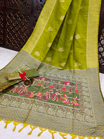 Baarat 4 -Handloom Weaving Silk Saree