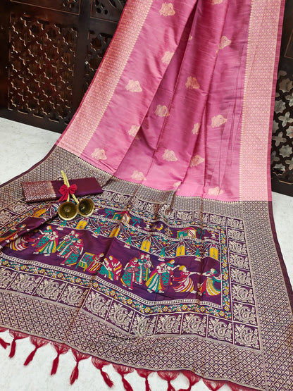 Baarat 4 -Handloom Weaving Silk Saree