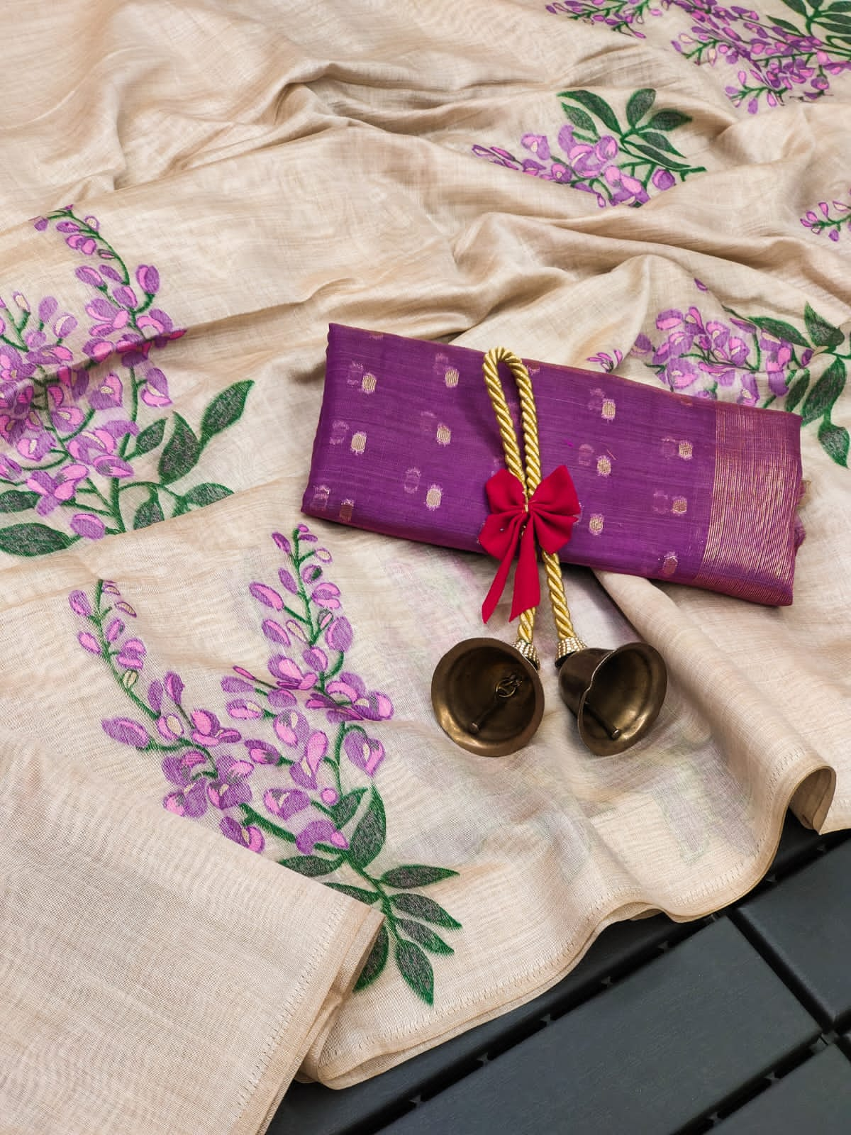 Tree-Khaadi Cotton Silk Weaving Saree