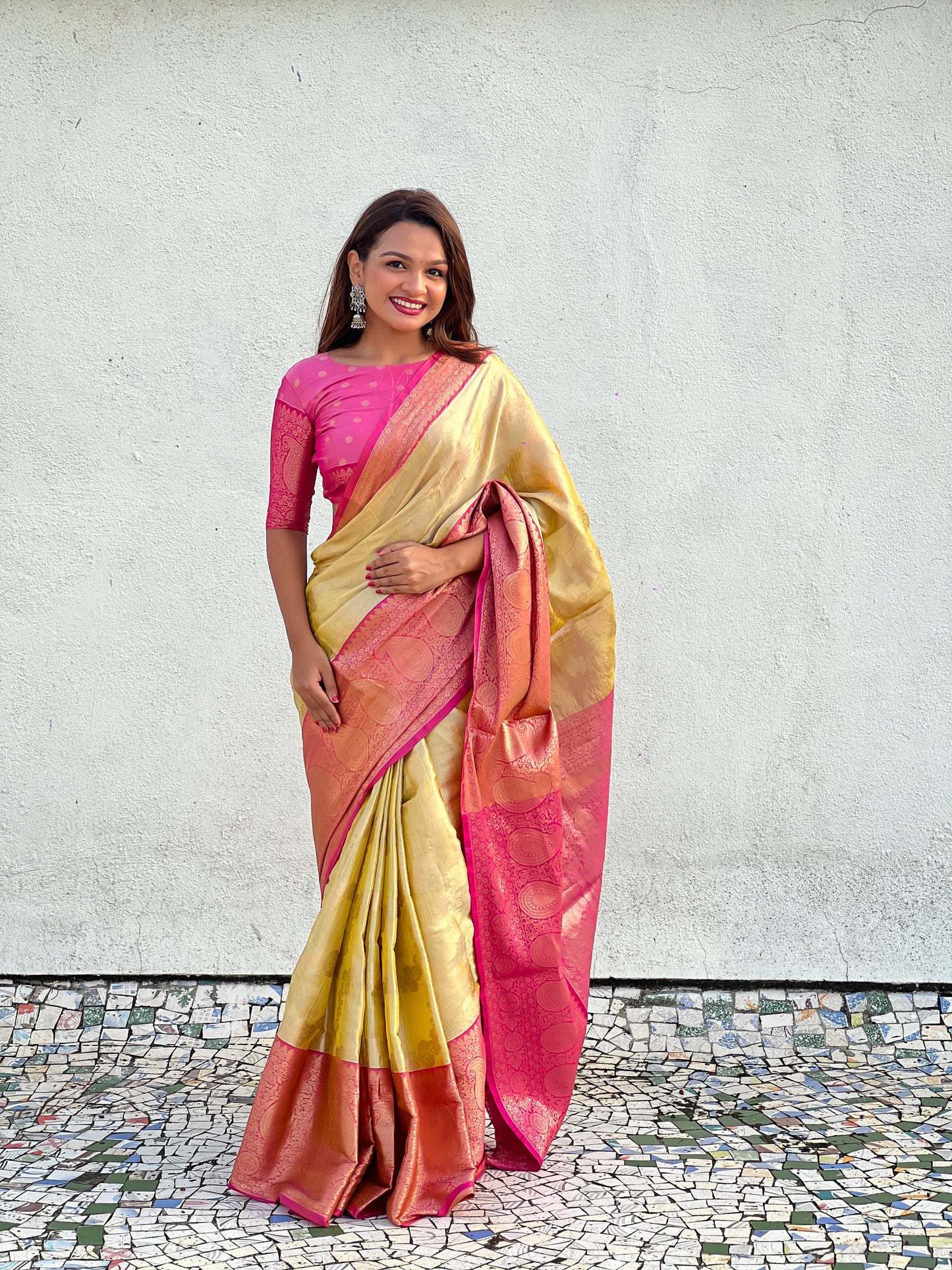 Banarasi Tissue Solitare Silk Weaving Saree