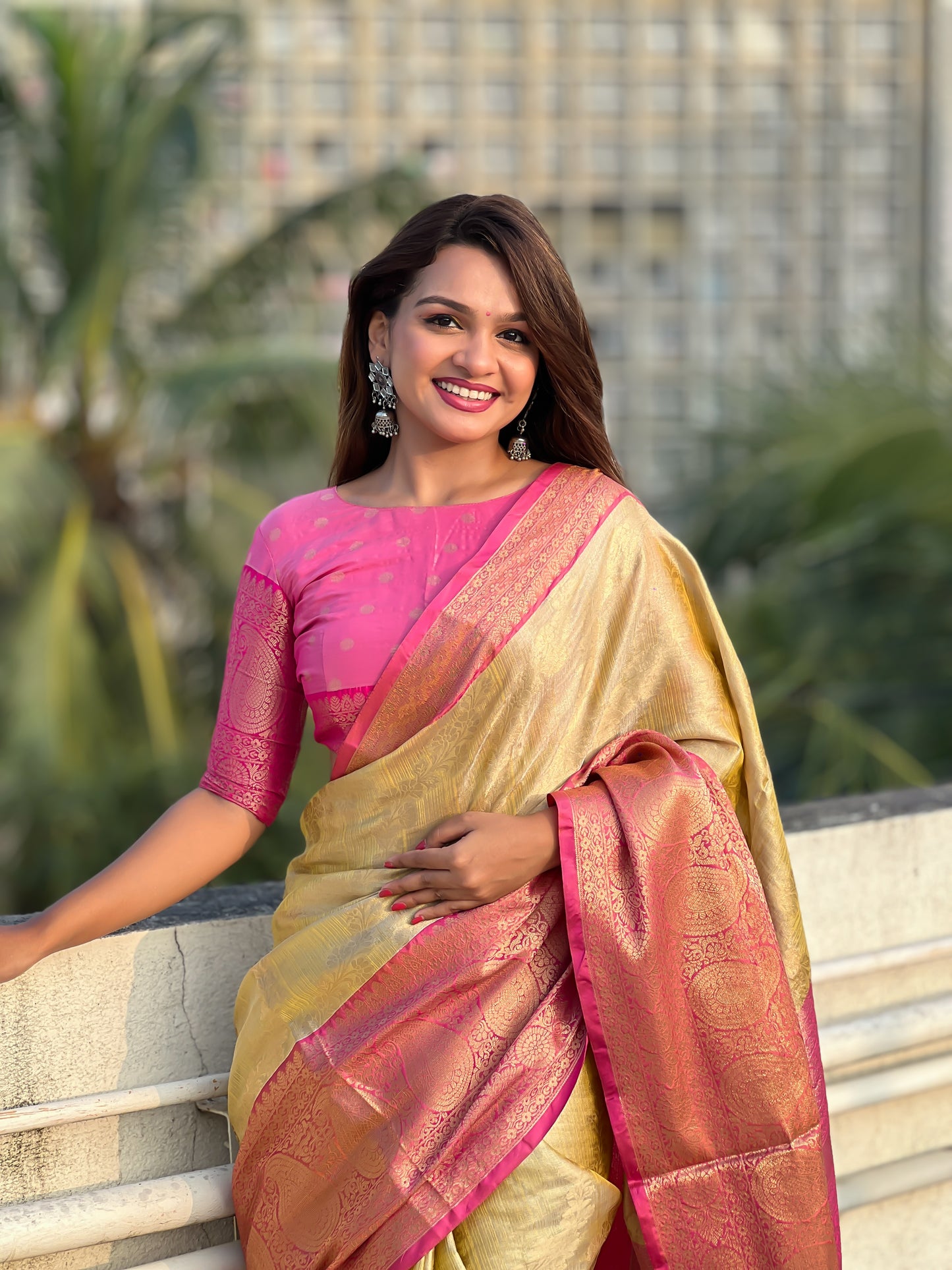 Banarasi Tissue Solitare Silk Weaving Saree