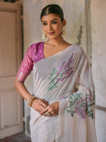 Tree 2-Khaadi Cotton Silk Weaving Saree