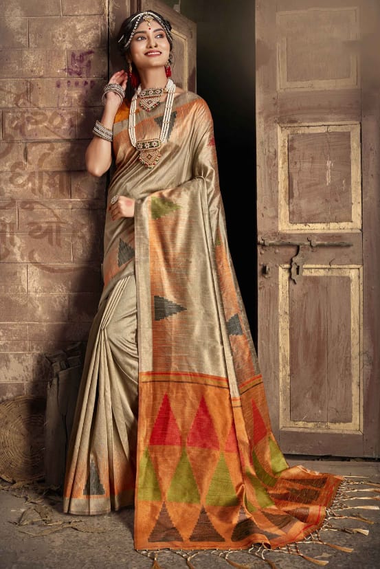 Temple -Handloom Weaving Silk Saree